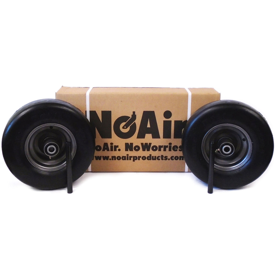 NoAir® (2) Toro Flat Free Wheel Assemblies 13x6.50-6 Fits Titan HD 1500 2000 2500