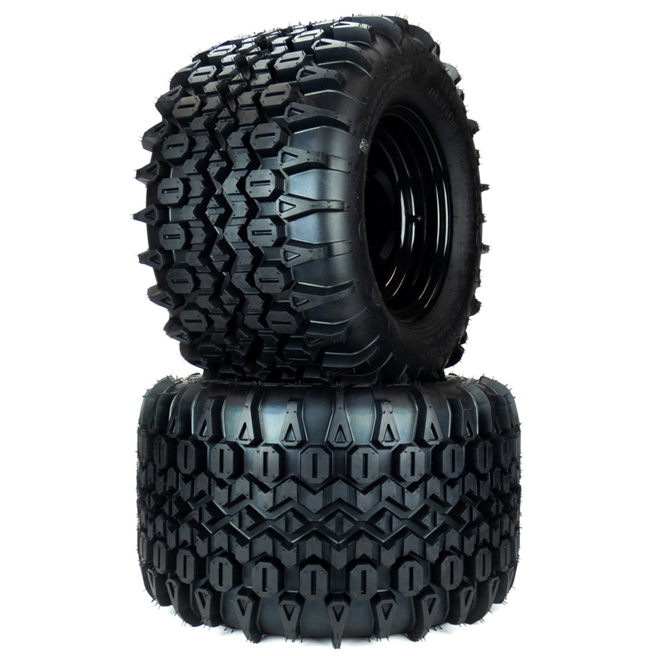 (2) Aggressive Deep Lug Tire Assemblies 20x12.00-10 for Hustler Raptor SD 54 60 601349