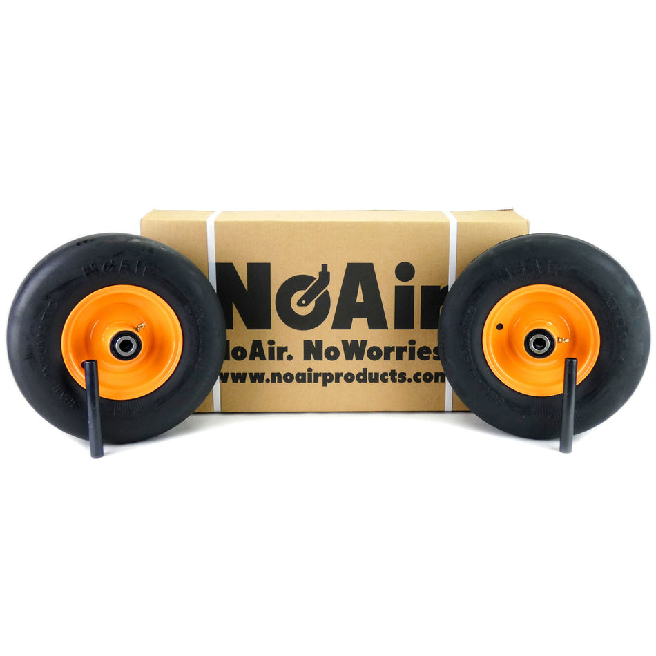 NoAir® (2) Scag Flat Free Wheel Assemblies 13x5.00-6 Replaces 482503 9277