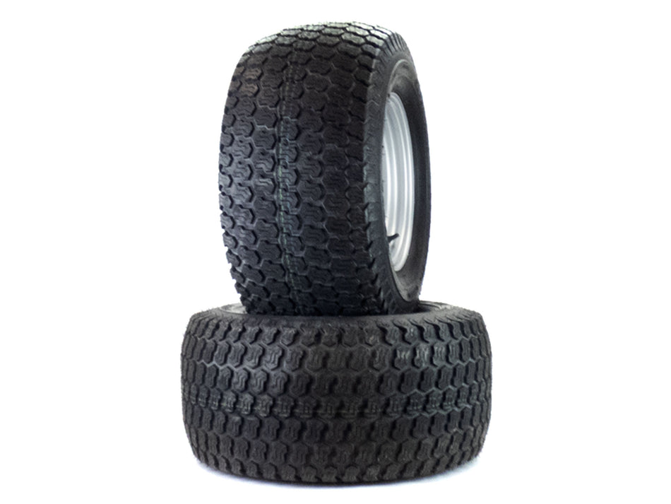 (2) Super Turf Tire Assemblies 24x12.00-12 Fits Hustler Super Z 60" Repl 606968