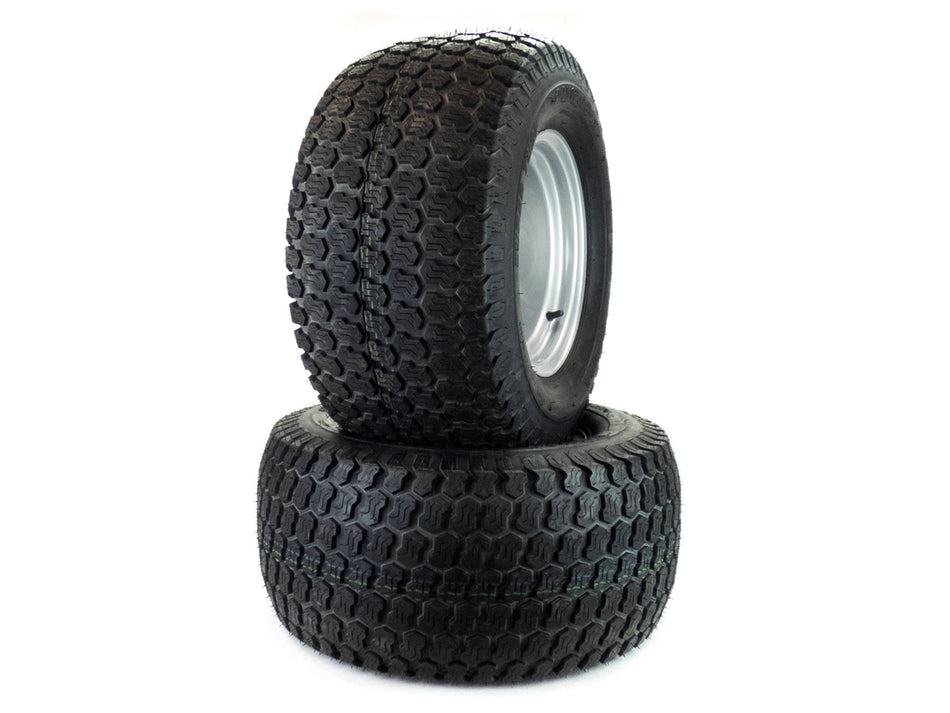(2) Super Turf Tire Assemblies 24x12.00-12 Fits Hustler Super Z 66" & 72" 606969