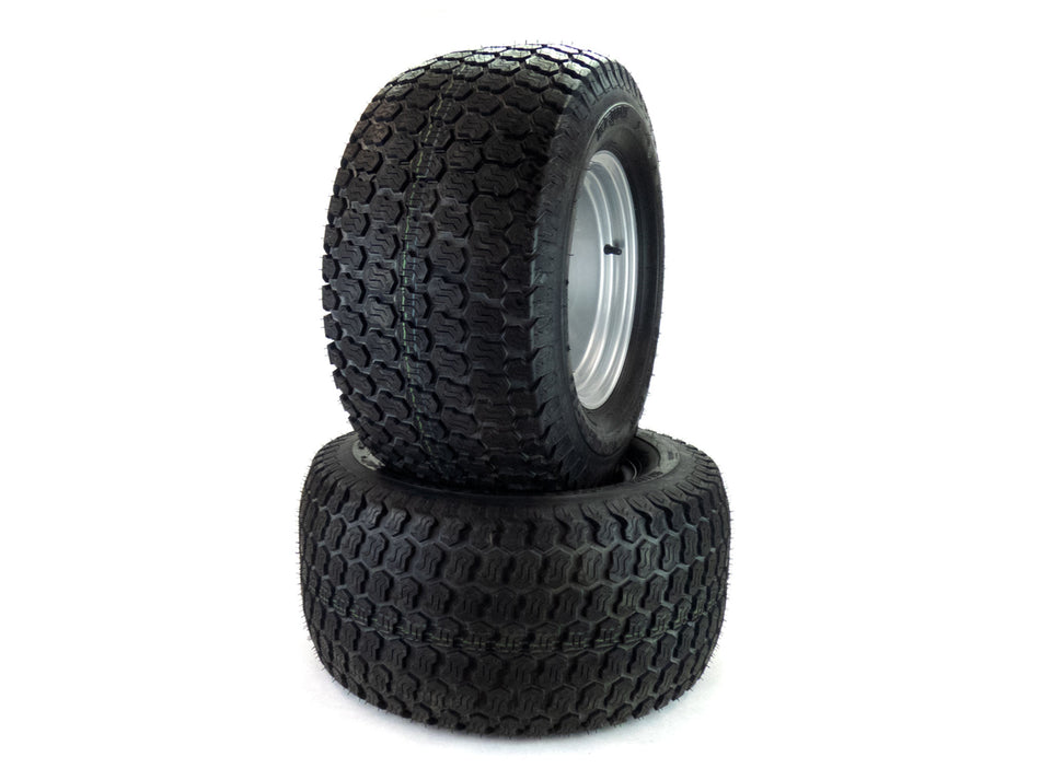 (2) Super Turf Tire Assemblies 24x12.00-12 Fits Hustler X-ONE 60" & 72" 607103