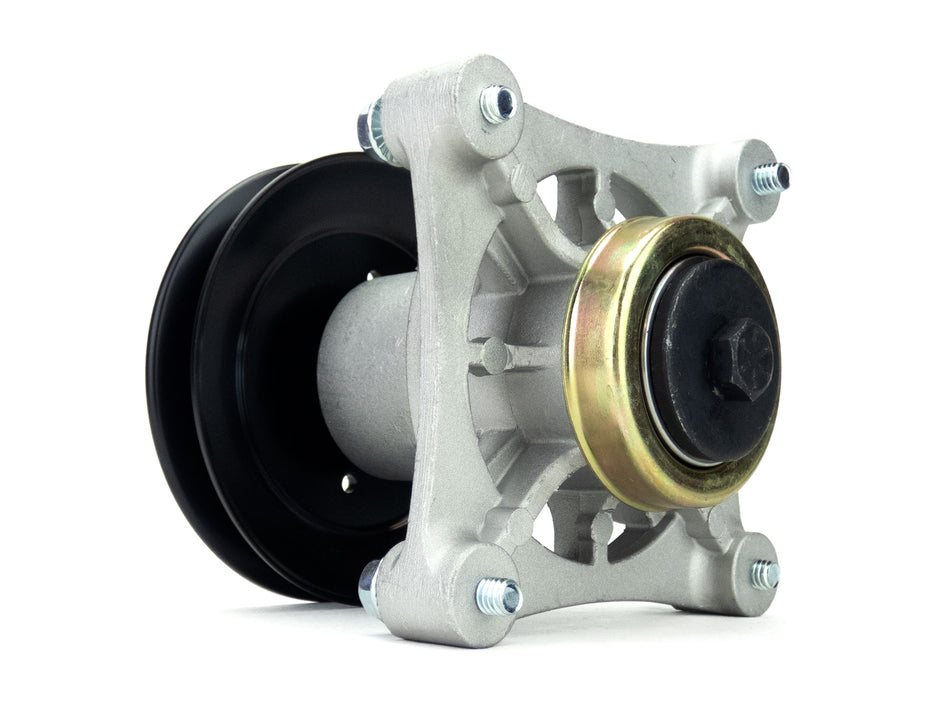 (1) Spindle Assembly and Pulley for Hustler 34" to 52" 931741 931881 931899 931998US 932004US 604214