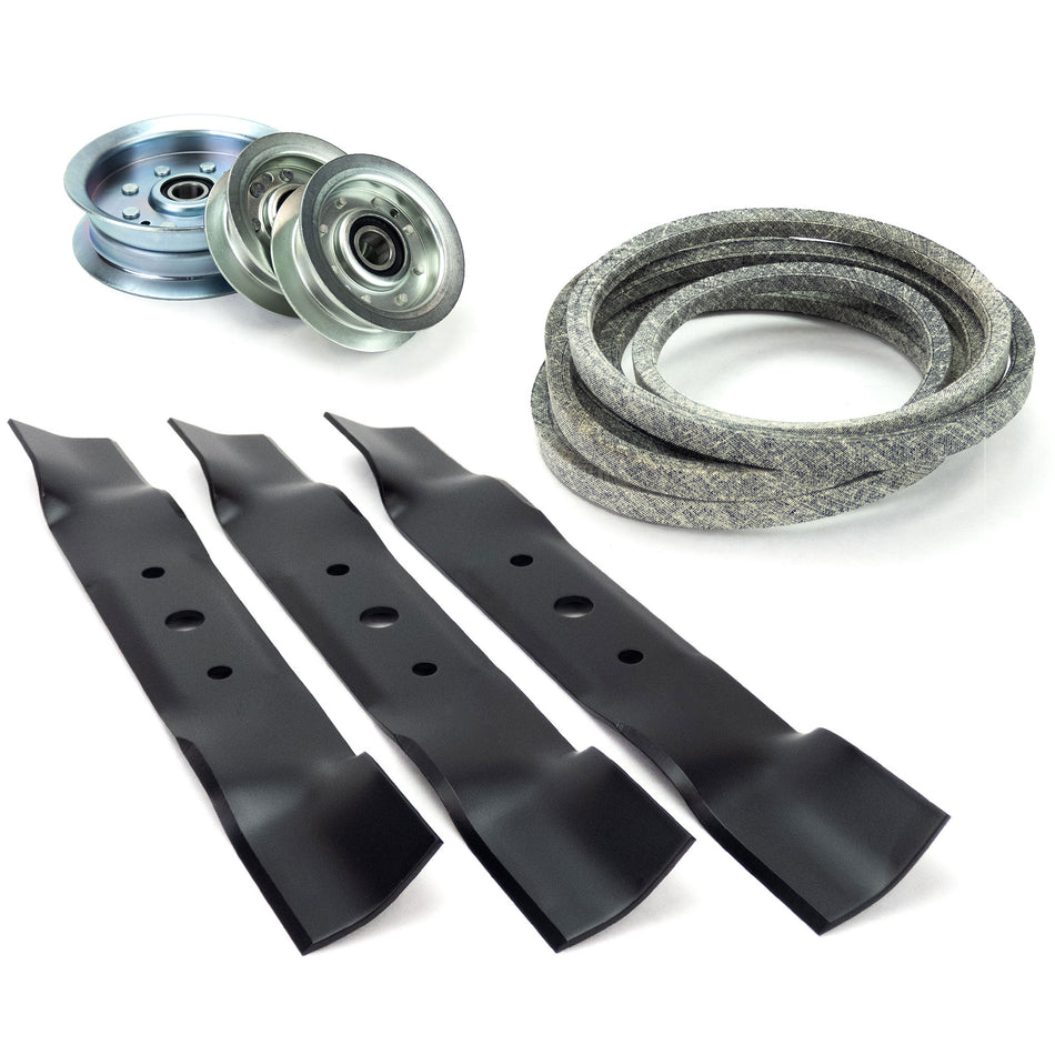 Rebuild Kit for John Deere L120 L130 48" Belt Blades Pulleys GX21833 GY20110 GY20067 GX20250