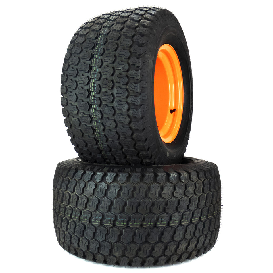 (2) Super Turf Tire Assemblies 24x12.00-12 Fits Scag Cheetah 484024 - 484023