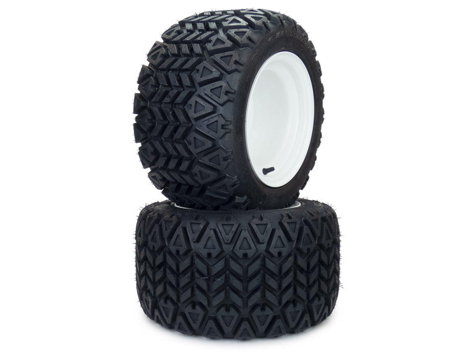 (2) All Terrain Tire Assy 18x10.50-10 Fits Walker 8075 8075-4 8075-6 8070-11