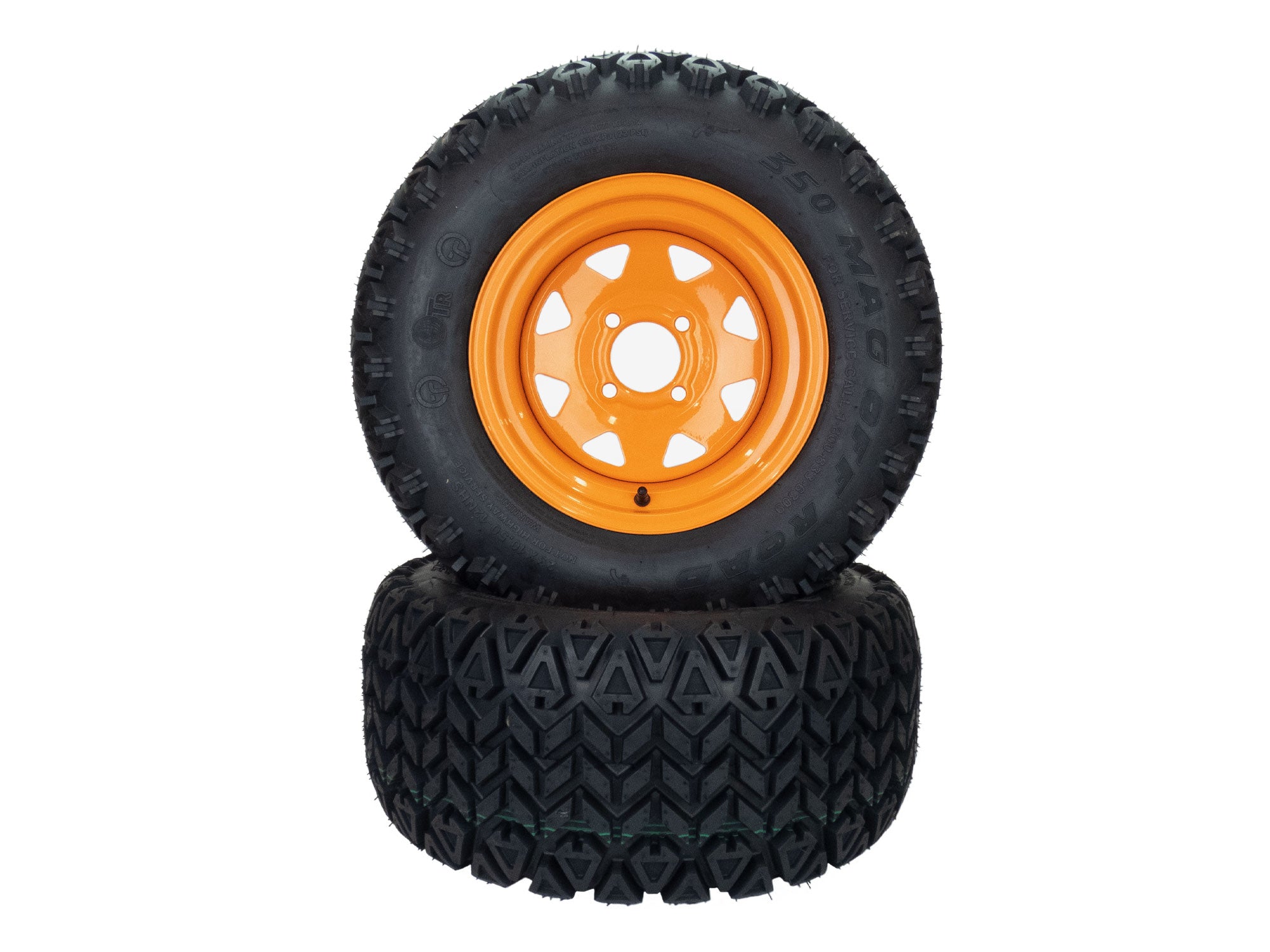 2pcs 18x10.50-10 Lawn & Garden Mower Tractor Turf Tires 4 Ply Tubeless