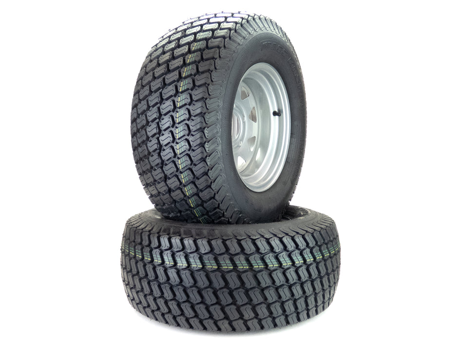 (2) 24x9.50-12 4 Ply Grassmaster Tire Assemblies Fits X-ONE 52" & 54" 604106