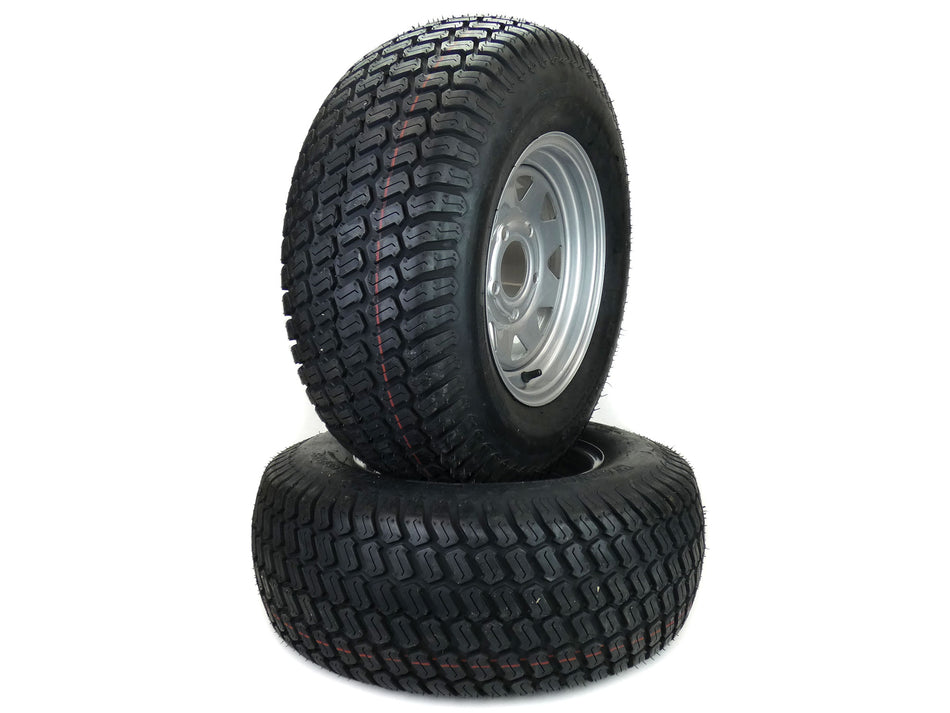 (2) Turf Wheel/Tire Assemblies 24x9.50-12 Fits Hustler Super Z 54" Part 782078