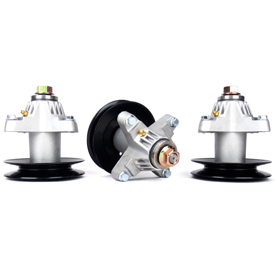 (3) Spindle Assemblies Compatible With Cub Cadet RZT50 618-04125 618-04126