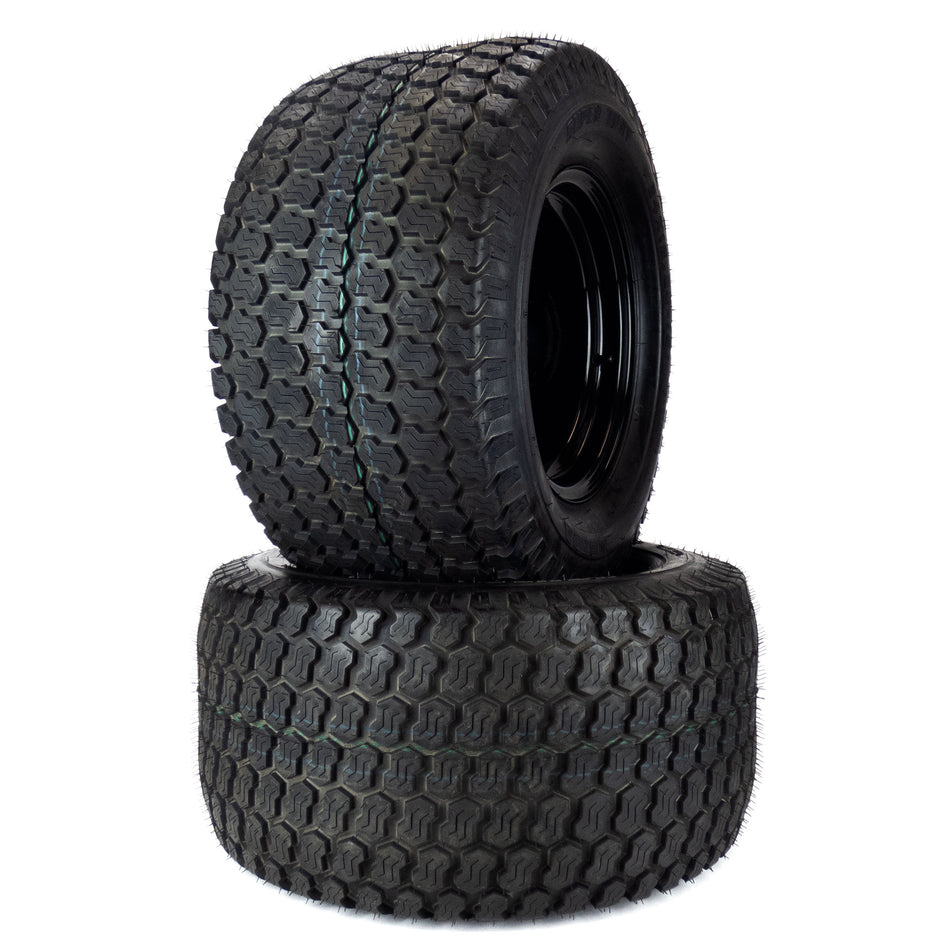 (2) Super Turf Tire Assemblies 24x12.00-12 Fits Hustler X-ONE 60" 72" Super S 60" 607104