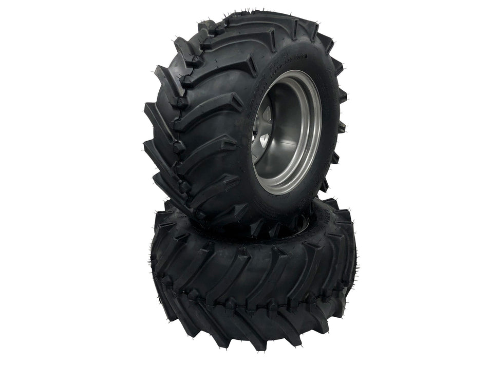 (2) Aggressive Tire Assemblies 24x12.00-12 fits Gravely PT 200 400 60" 72" Repl 07101119