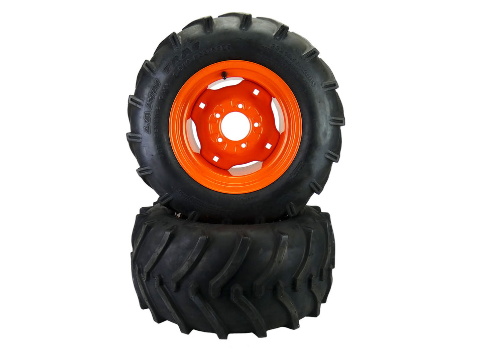 (2) Lawn Trac Wheel Assemblies 23x10.50-12 Fits Kubota ZG222 ZG227 K3271-17200