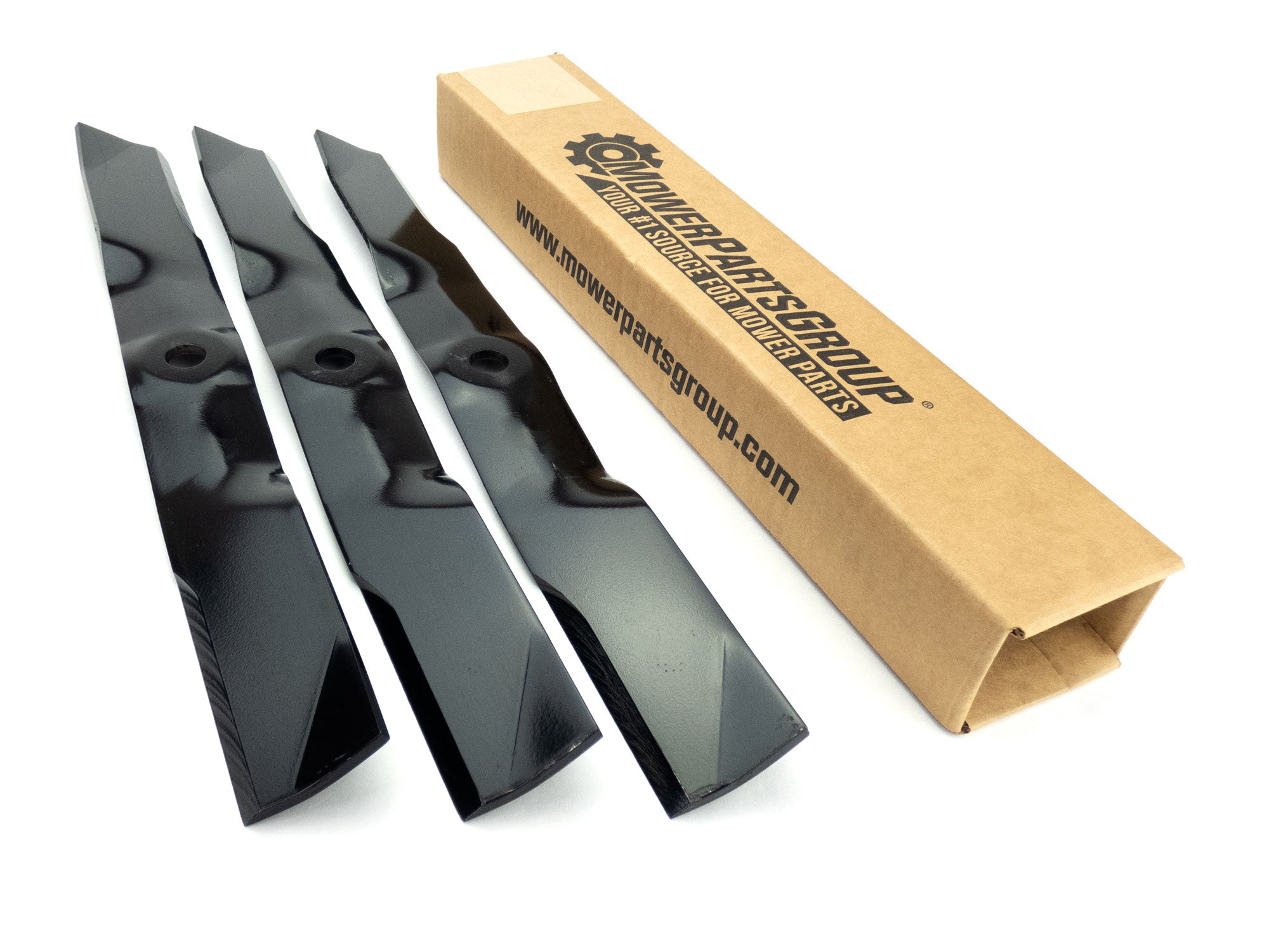 3 Blades for John Deere 62 X400 X465 2000 2305 3000 4000 M1435 MowerPartsGroup