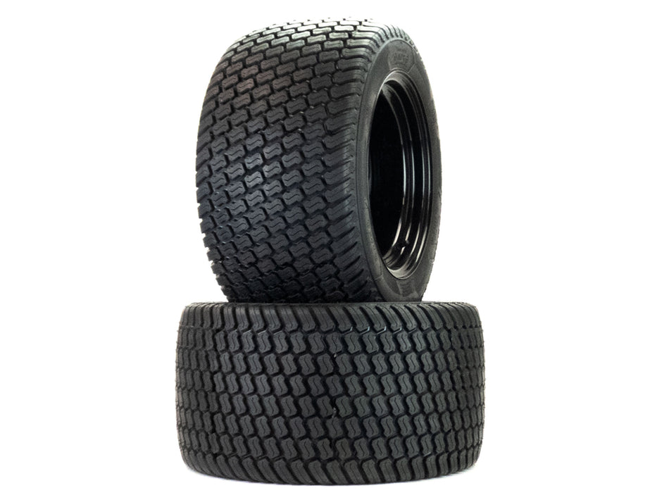 (2) Flat Free Turf Tire Assemblies 24x12.00-12 Compatible With Hustler Super Z 60" 66" 72" 607103 606968