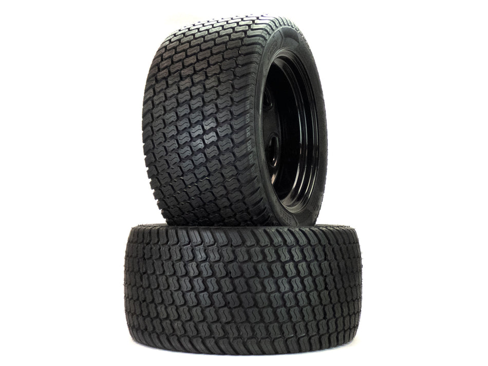 (2) Flat Free Turf Tire Assemblies 26x12.00-12 Compatible With Hustler Super Z Hyperdrive 60" 607647 603928