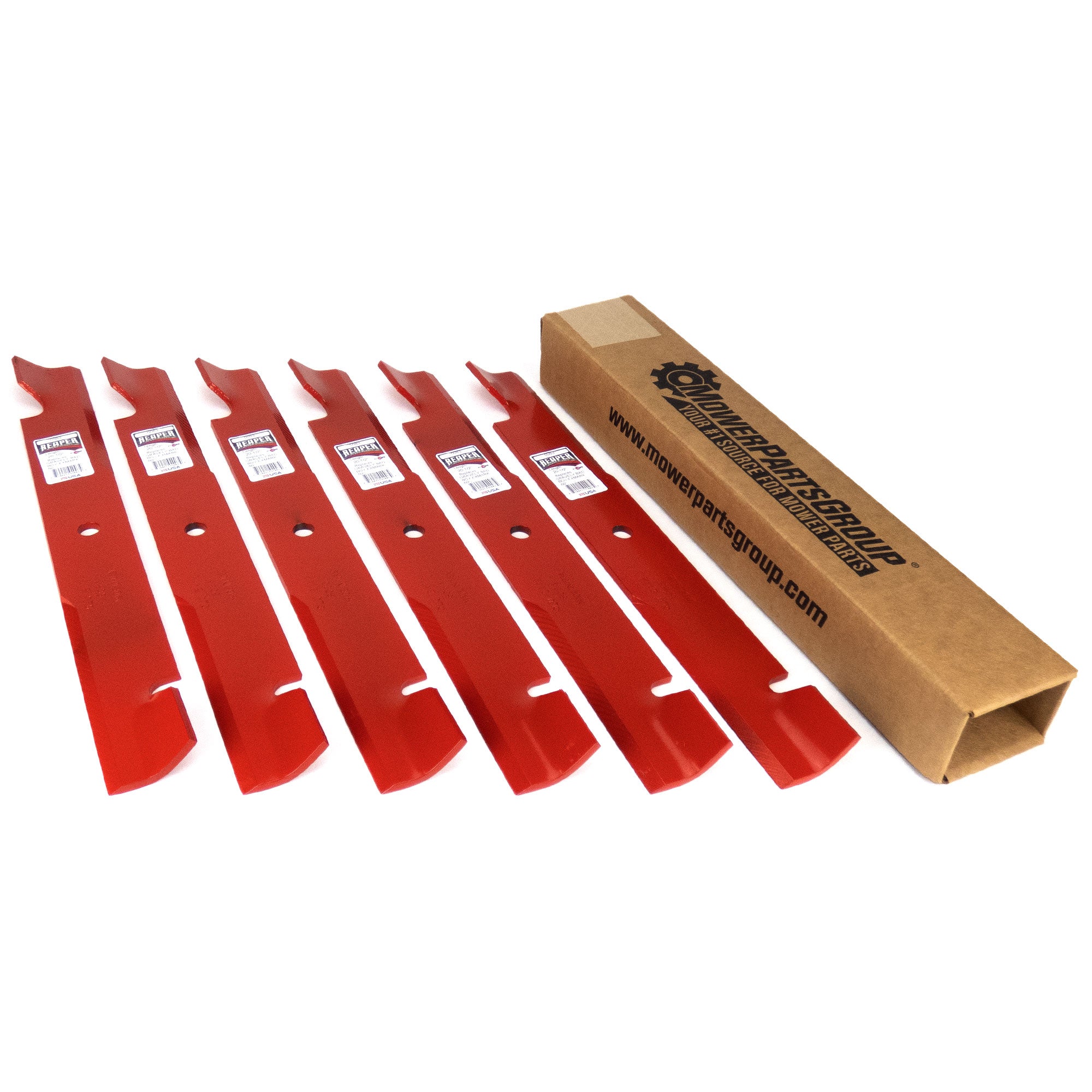 Juego De 6 Cuchillas Para Cortacésped De 20.5" - Compatible Con Gravely, Bad Boy, Hustler, Toro, Fabricadas En USA