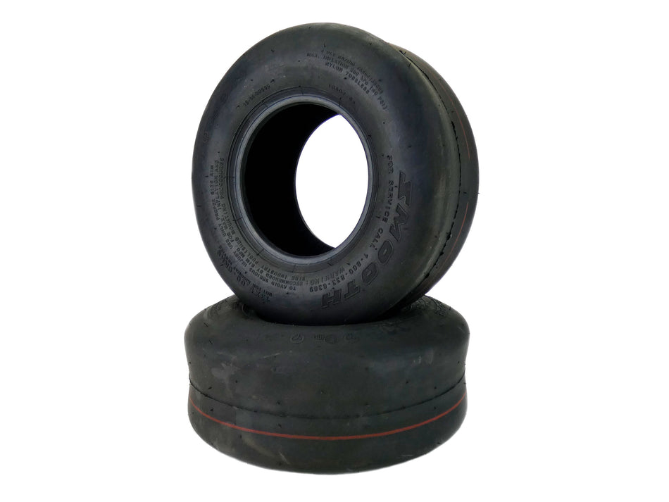 (2) 13x5.00-6 Smooth 4 Ply Tires Compatible With Many Zero Turns