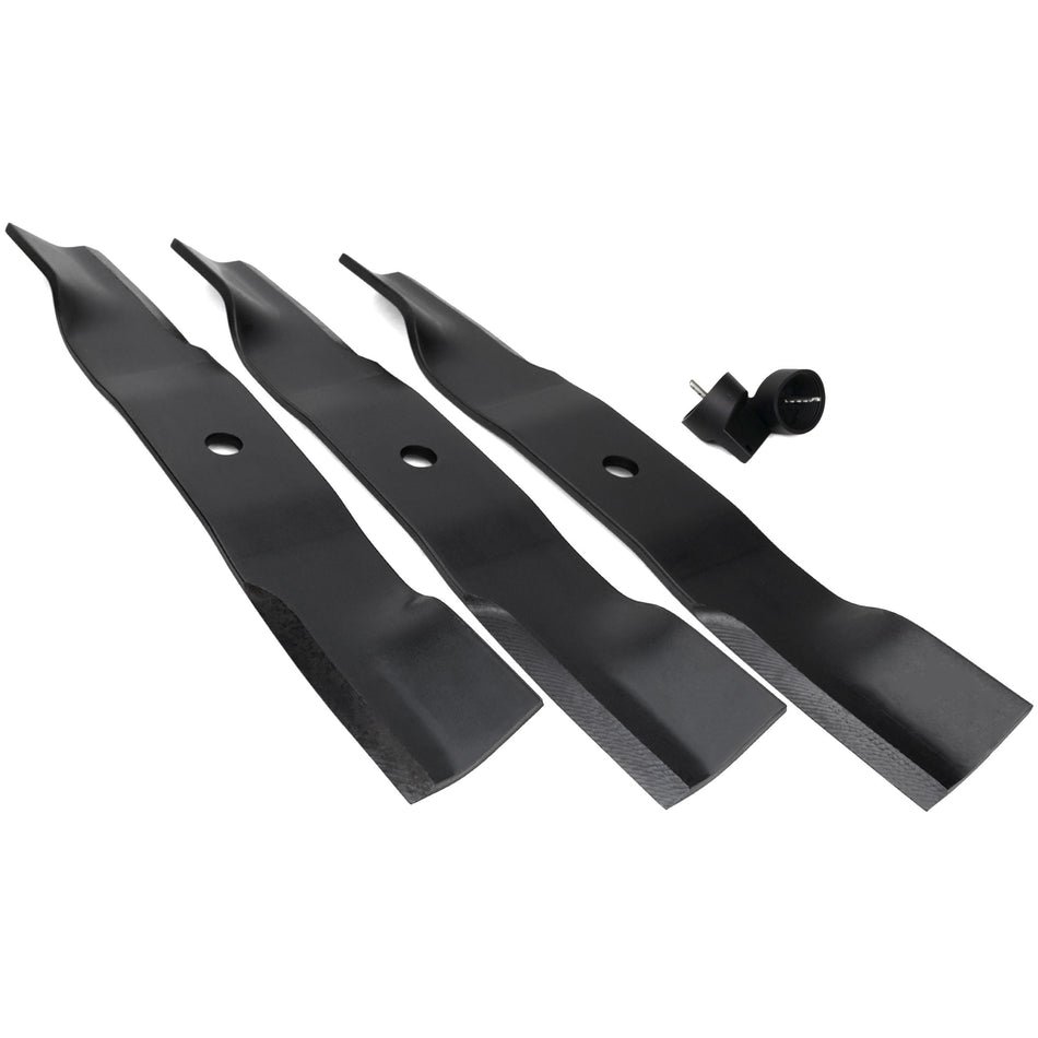(3) OEM High Lift Blades Fits Ariens Apex & Gravely Pro-Turn 48" 00450200