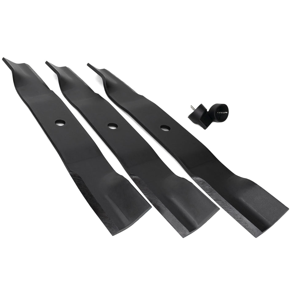 (3) OEM High Lift Mower Blades Fits Gravely Pro-Turn 52" 00450300