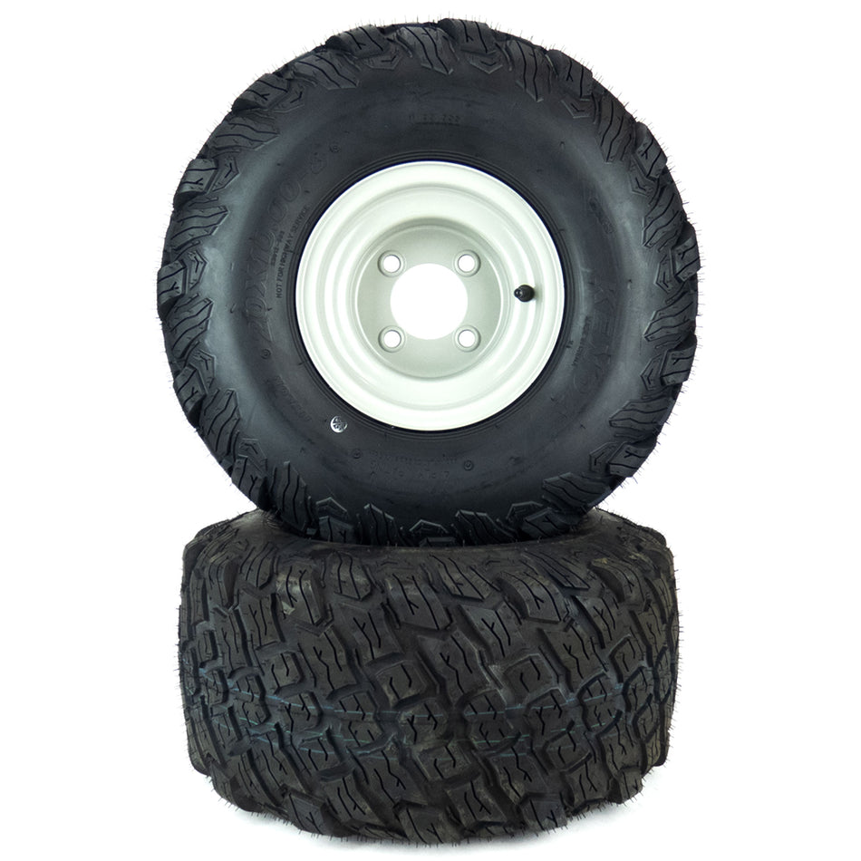 (2) Reaper Turf Tire Assemblies 20x10.00-8 Fits Gravely Ariens ZT XL 48" 54" 07100513