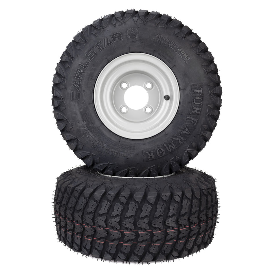 Turf Armor Tire Assemblies 20x8.00-8 Fits Gravely Ariens ZT XL 42" 07100737