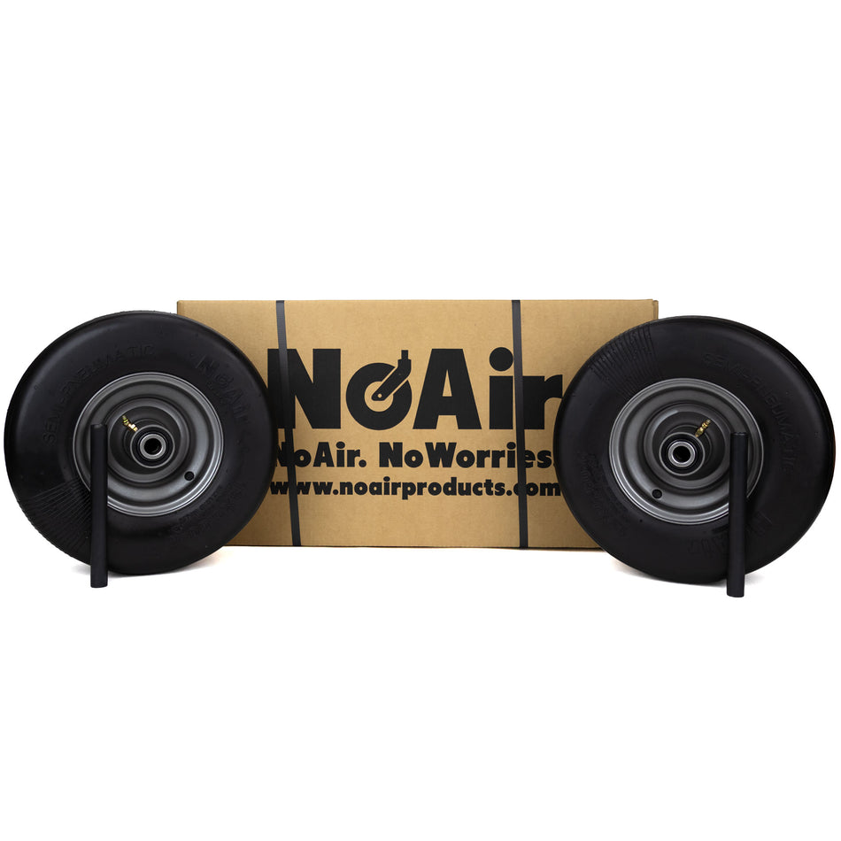 NoAir® (2) Flat Free Tire Assemblies 13x6.50-6 Fits Toro Titan HD 126-7592 126-7753