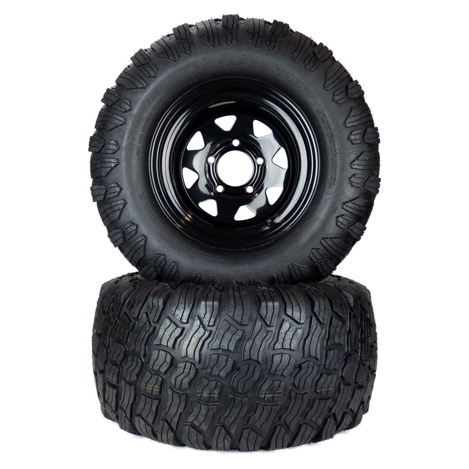 (2) Reaper Turf Tire Assemblies 24x12.00-12 Fits Gravely Pro-Turn 300 07101511