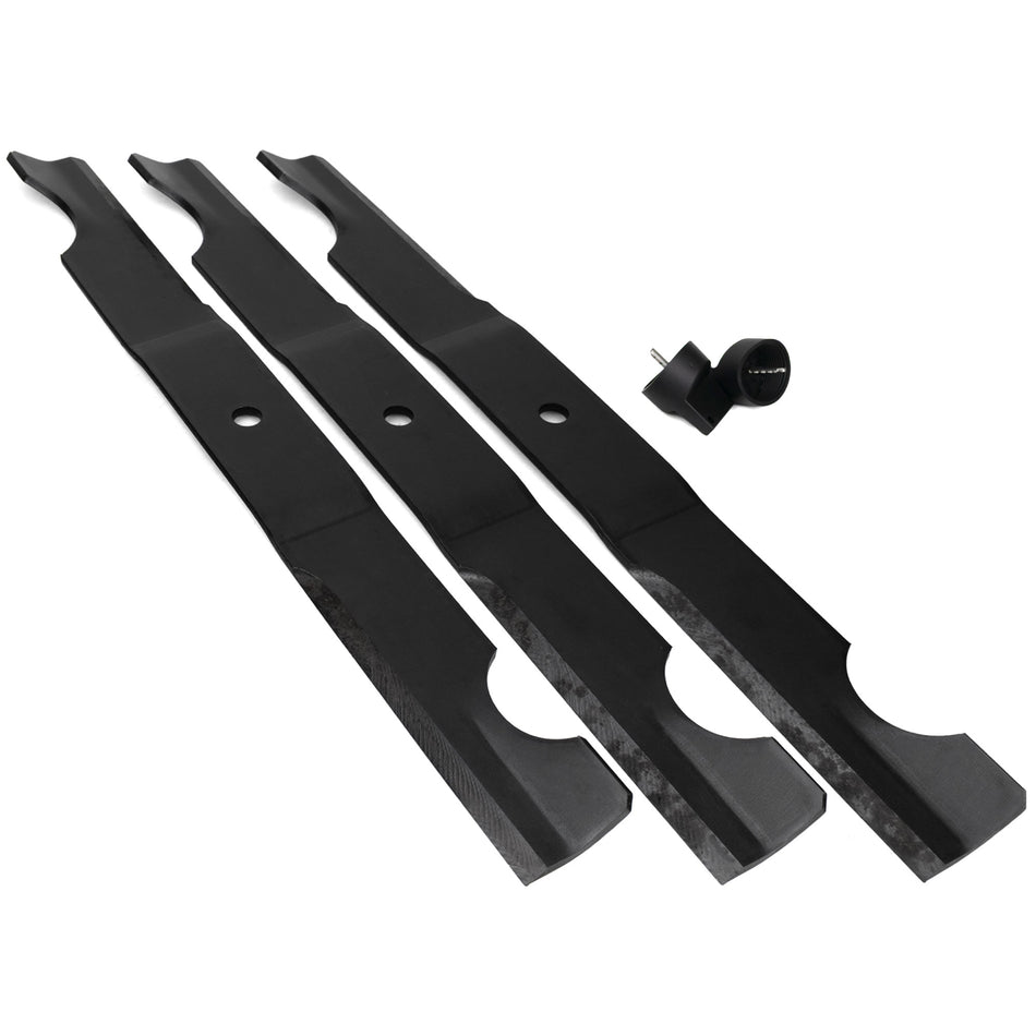 (3) OEM High Lift Mower Blades Fits Gravely Pro-Turn 72" 04774600