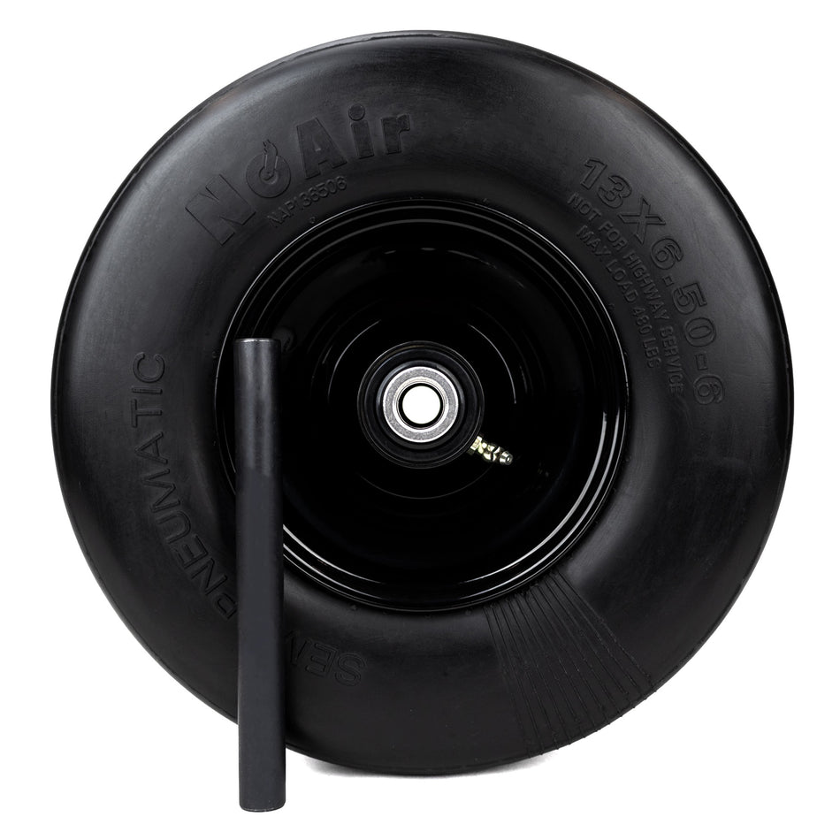 NoAir® (2) Flat Free Tire Assemblies 13x6.50-6 Fits Cub Cadet ZT2 2019 634Z05884