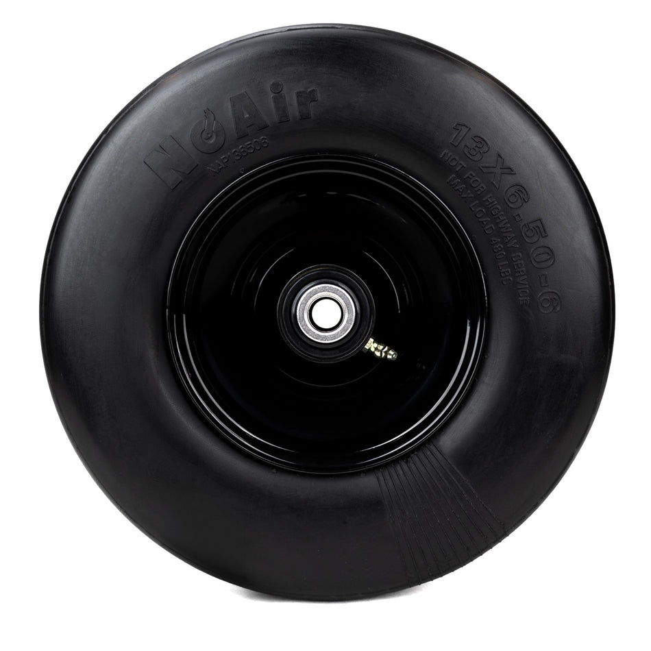 NoAir® (2) Flat Free Tire Assemblies 13x6.50-6 Fits Hustler X One Super Z Raptor XD XDX 607964
