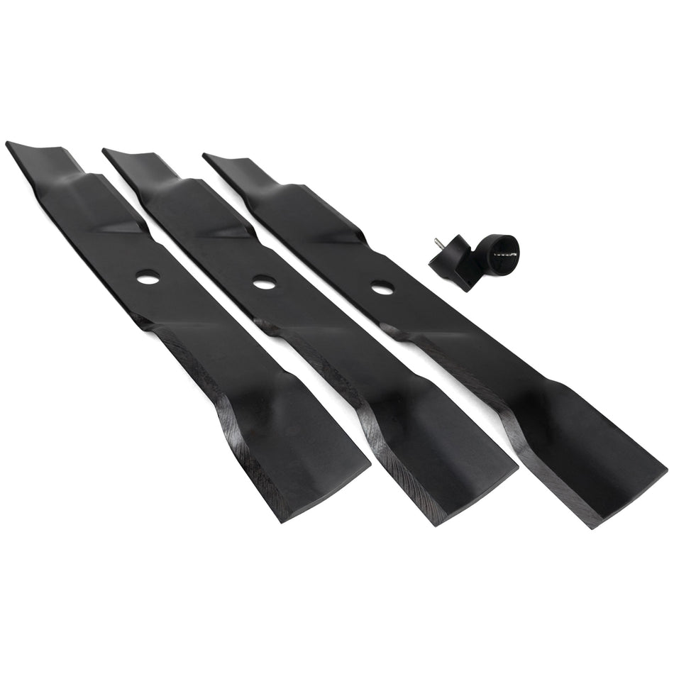 (3) OEM Mulching Mower Blades Fits Ariens & Gravely ZT HD 44" 48" 05244100