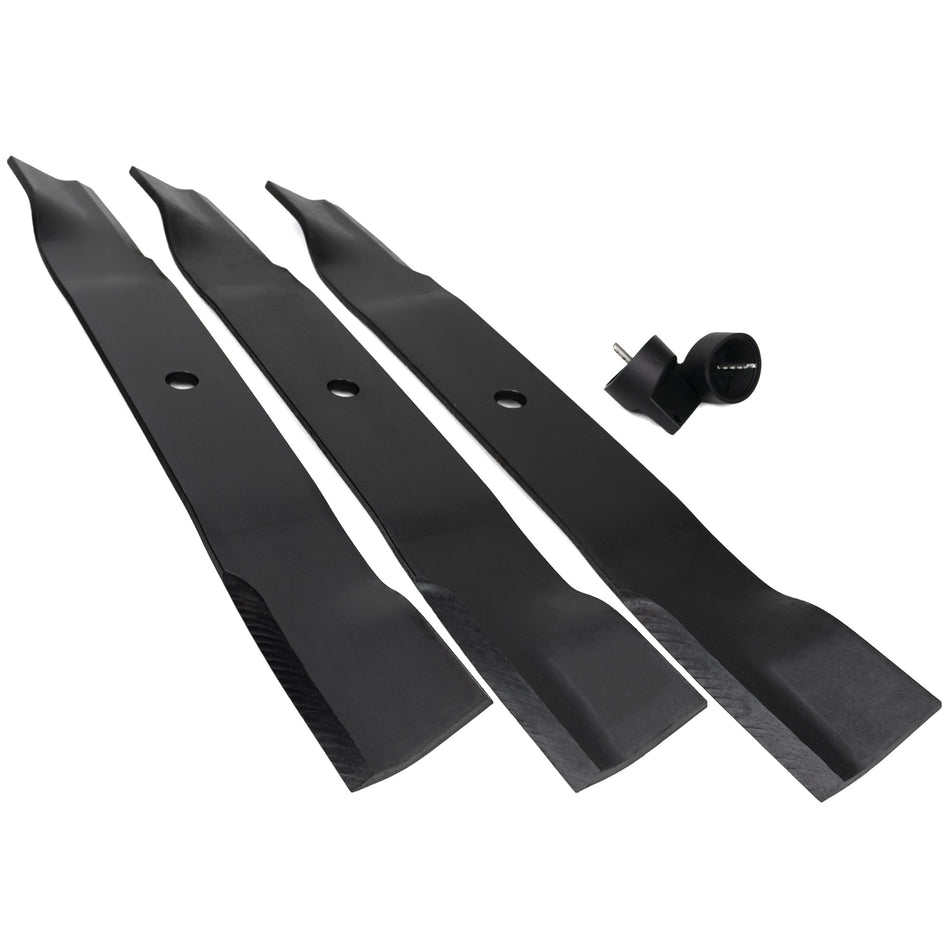 (3) OEM High Lift Blades Fits Gravely Pro-Turn & Pro-Master 60" 09081200