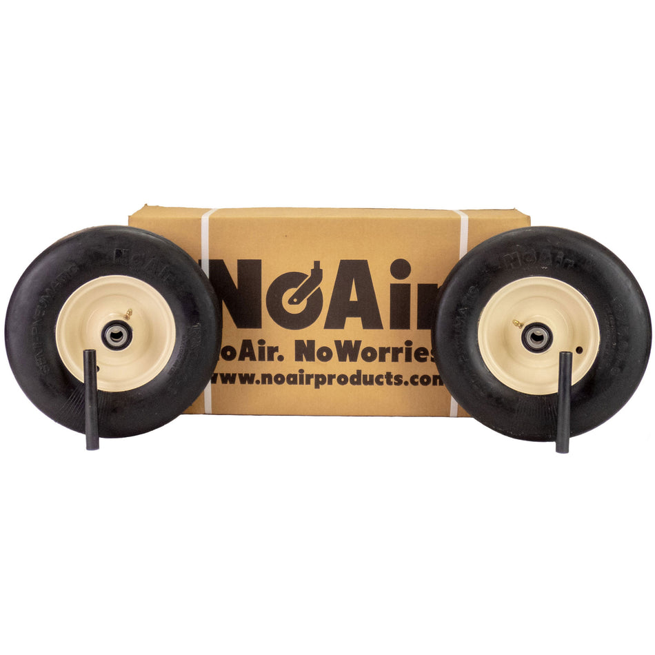 NoAir® (2) Flat Free Tire Assemblies 13x5.00-6 Compatible With Cub Cadet 634-04711-0931