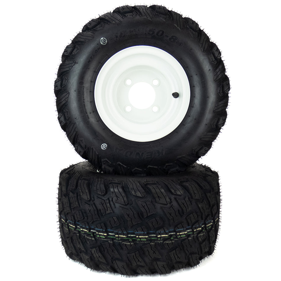 (2) Reaper Turf Tire Assemblies 18x9.50-8 Fits Models D and T 7070