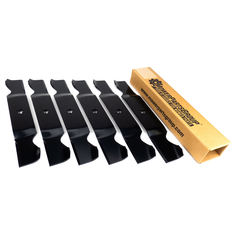 (6) Blades for AYP 54" GTB54A & LT2227A2 187254 532187256 PP24007