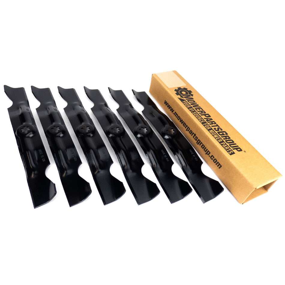 (6) Blades Fits Troy Bilt 50" Mustang RZT-503 Mustang XP 742-04053