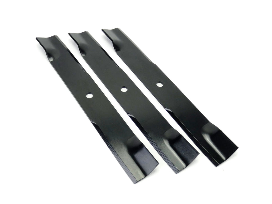 B1hs1008 Set of 3 Heavy Duty XHT Hustler 54" Fastrak Mower Blades 797696 11856 601124