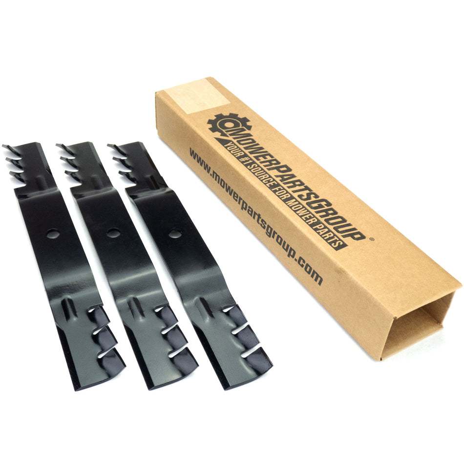 (3) Toothed Blades Compatible WitToro TimeCutter Z 50" 110-6837-03