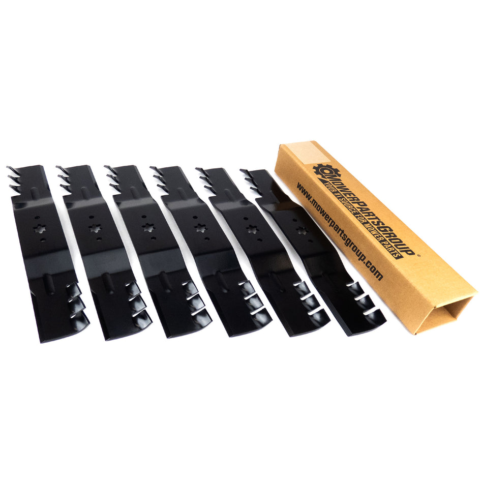 (6) Replacement Mulching Blades Compatible With MTD 742-0677 942-0677