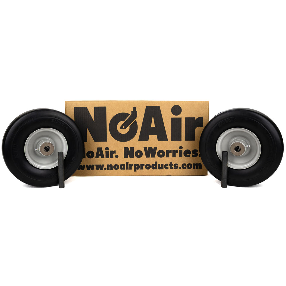 NoAir® (2) Flat Free Tire Assemblies 9x3.50-4 Fits Gravely Hydro & Gear 07100931