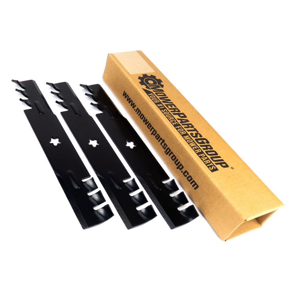 (3) Mulching Blades for Husqvarna 42" YTH Series & More 573953001, 539112078