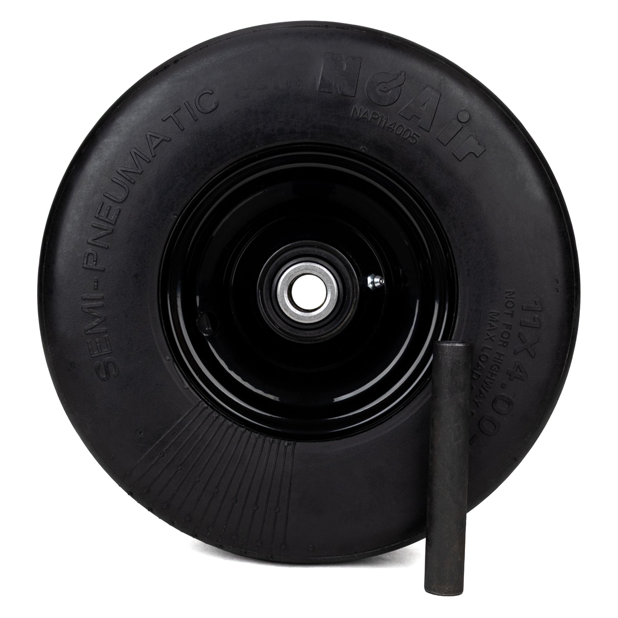 NoAir® (1) Flat Free Tire Assembly 11x4.00-5 Fits Hustler Super