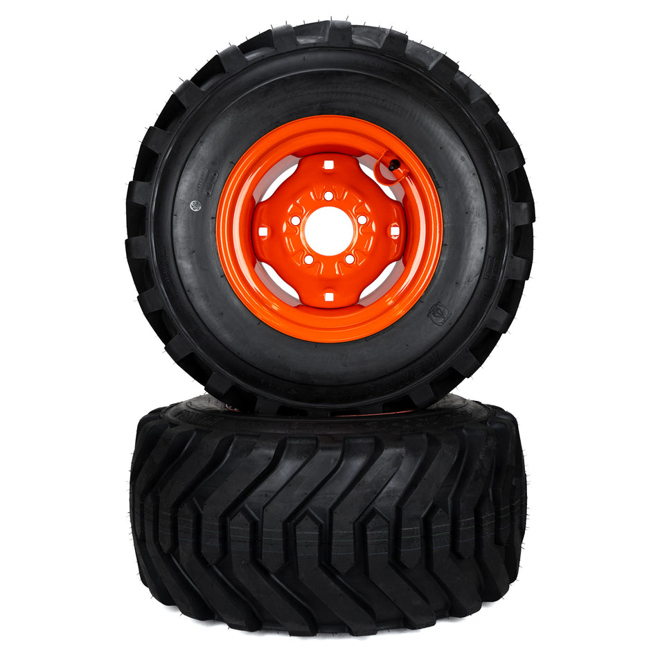 (2) Industrial Tire Assemblies 26x12.00-12 Fits Kubota BX Series K2561-17610