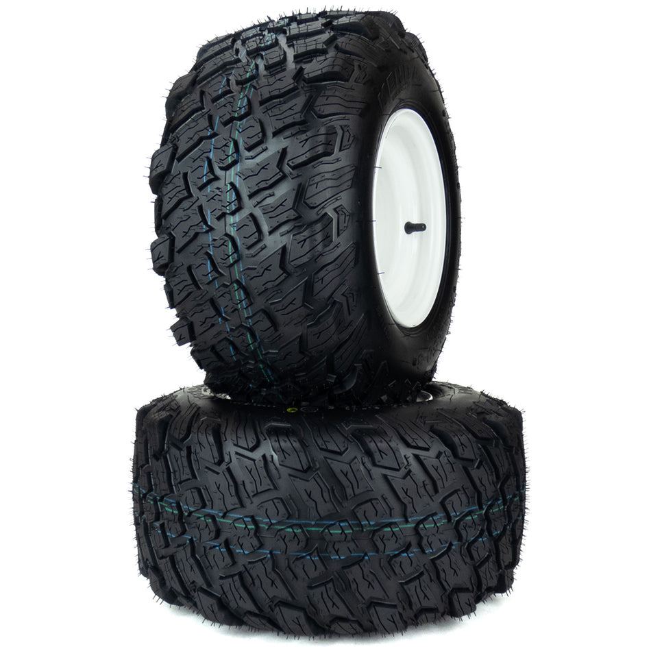 (2) Reaper Turf Tire Assemblies 18x8.50-8 Golf Cart ClubCar EZGO No Lift Required