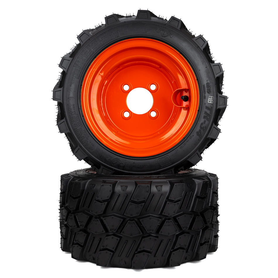 (2) Aggressive Tire Assemblies 18x8.50-10 Fits Kubota BX Series K2581-18610