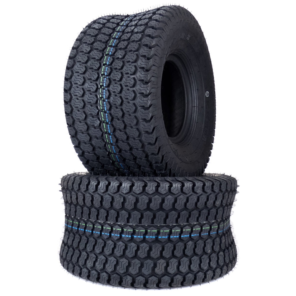 (2) 20x10.50-8 Super Turf K500 4 Ply Tires Fits Scag Fits Exmark Fits Toro 120-6466
