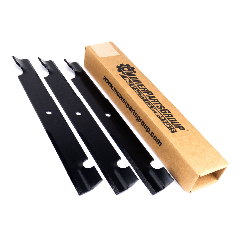 60" Rotary 2174 Heavy Duty Notched Commercial Lawnmower Blade Set (3)