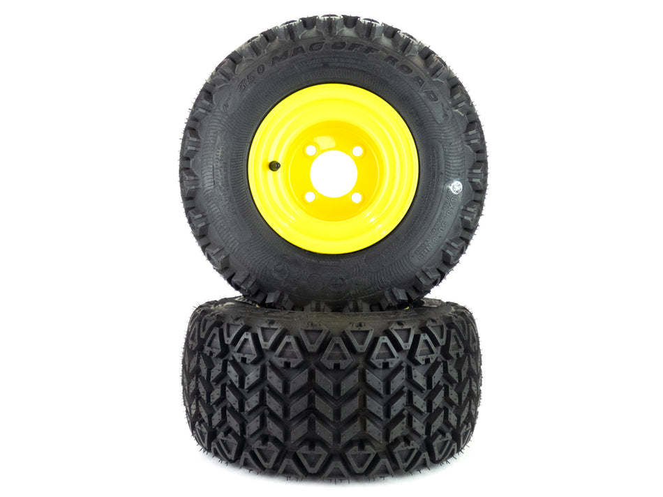 (2) All Terrain Tire Assemblies 18x8.50-8 Fits John Deere ZTrak Z225 Z335 Z355 M160634