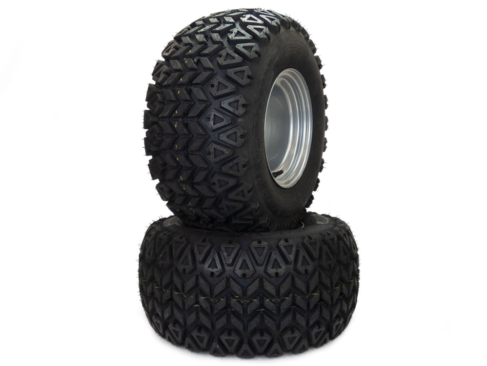 (2) All Terrain Tire Assemblies 22x11.00-10 Fits Hustler FasTrak Raptor SDX 54" 60" 605302